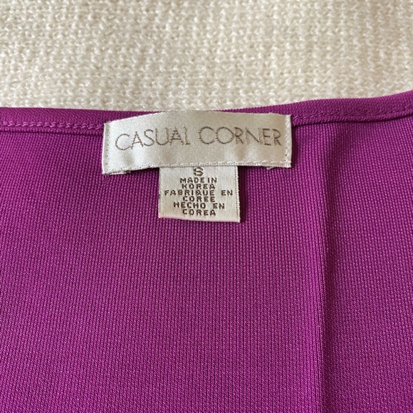 Vintage Casual Corner Collectibles Magenta Sleeveless Top - Picture 4 of 6